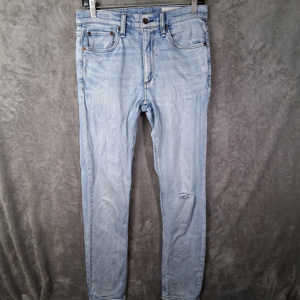 Rag And Bone Fit 2 Slim Jeans Men Size 29x32 Blue Distressed Stretchable Casual